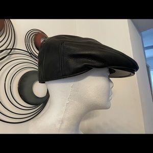 Harley Davidson leather cap (gently used)